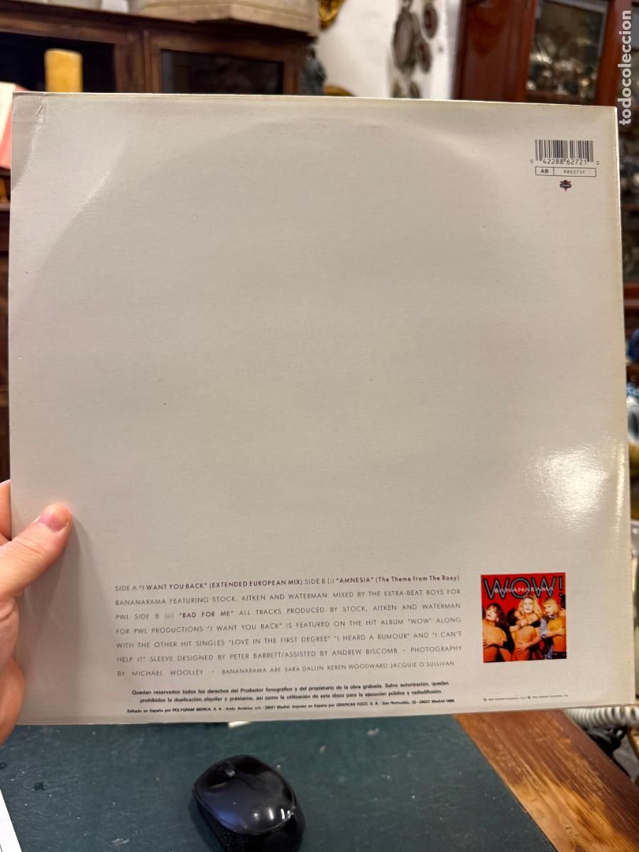 Discos de vinilo: MAXI SINGLE BANANARAMA - I WANT YOU BACK - Foto 2