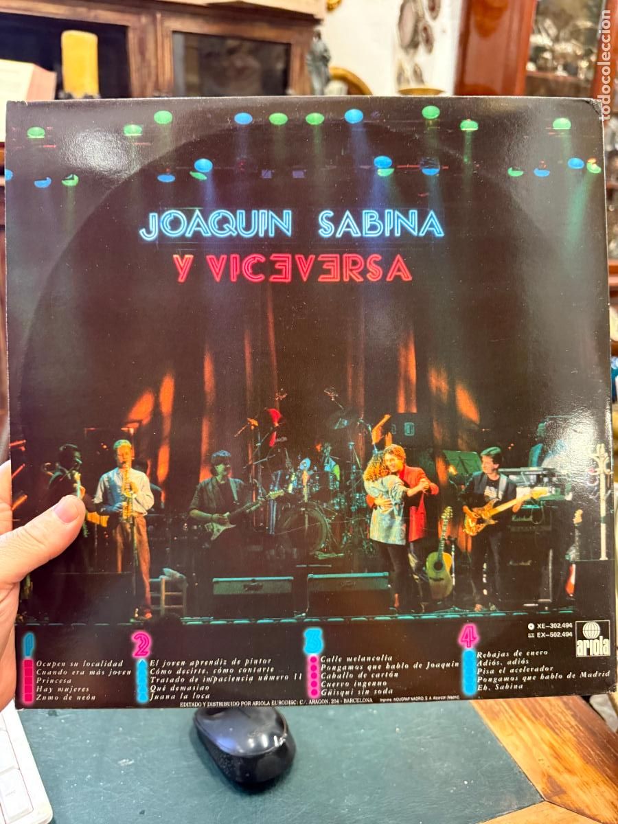 Discos de vinilo: LP JOAQUIN SABINA Y VICEVERSA - Foto 2