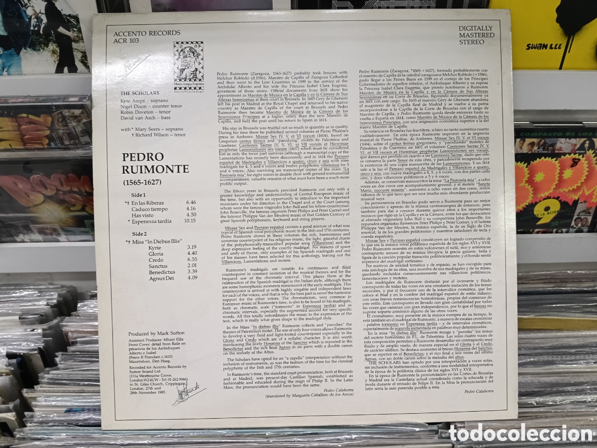 Discos de vinilo: The scholars lp pedro ruimonte u.k. - Foto 2