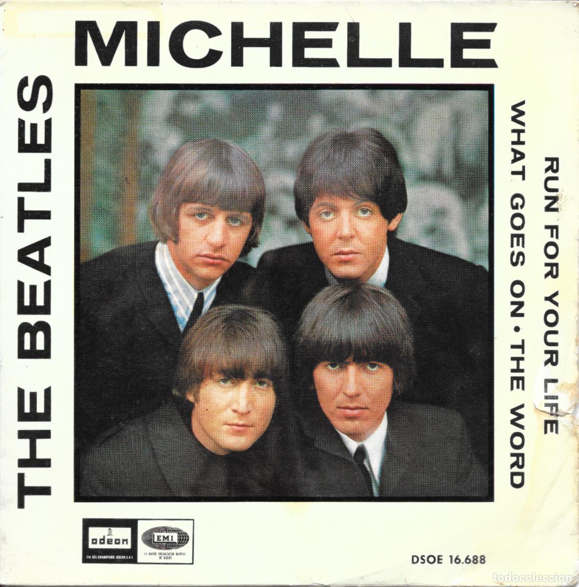 Discos de vinilo: EP Michelle / Run for your love / What goes on / The word - Beatles