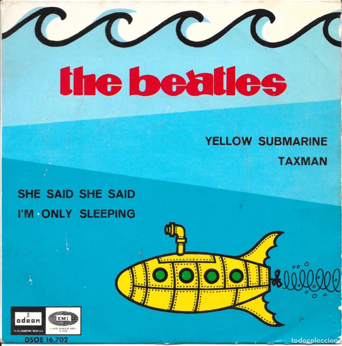 Discos de vinilo: EP Yellow submarine / Taxman / She said she said / I'm only Sleeping - Beatles