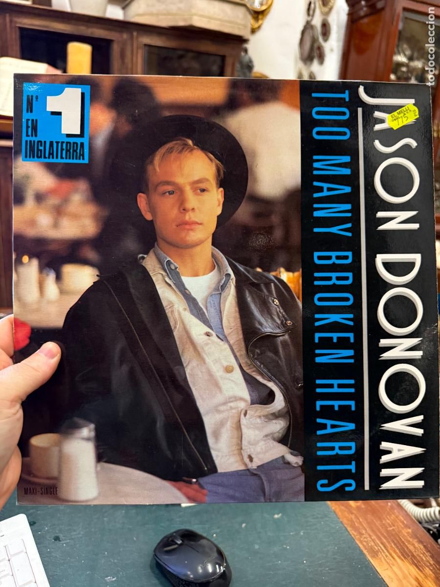 Discos de vinilo: LP JASON DONOVAN TOO MANY BROKEN HEARTS