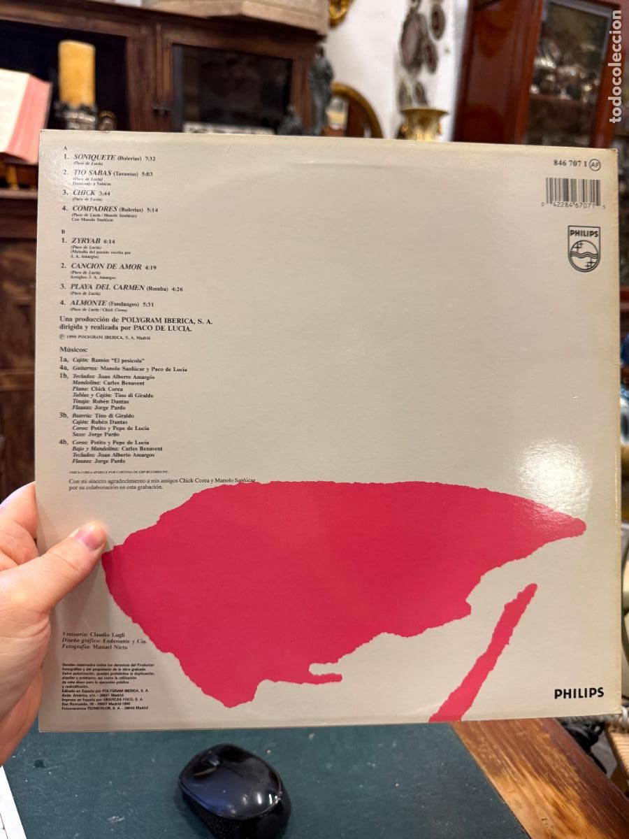 Discos de vinilo: LP PACO DE LUCIA - ZYRYAB - Foto 2