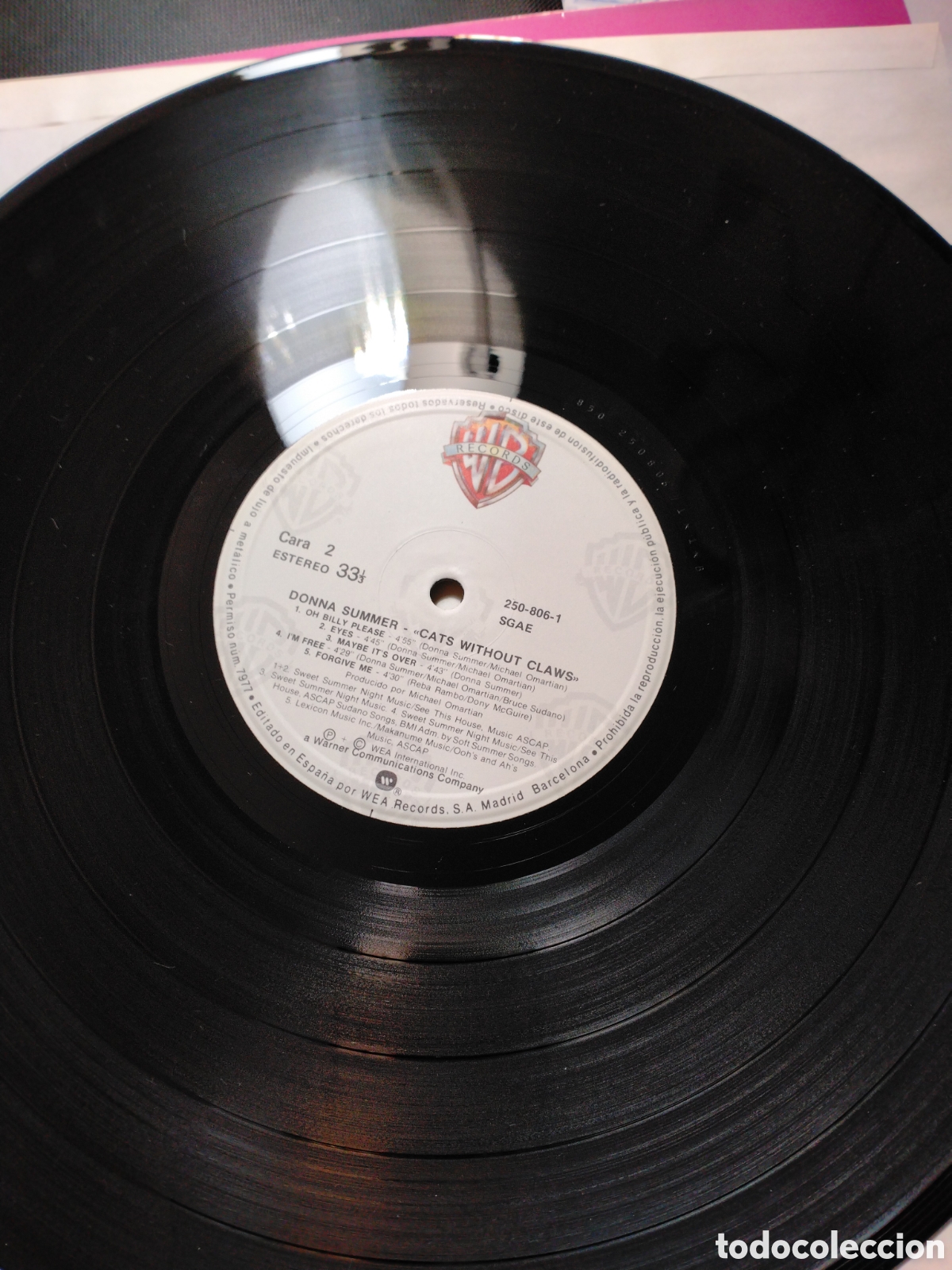 Discos de vinilo: DONNA SUMMER - CATS WITHOUT CLAWS - LP - WEA RECORDS 1984. - Foto 4