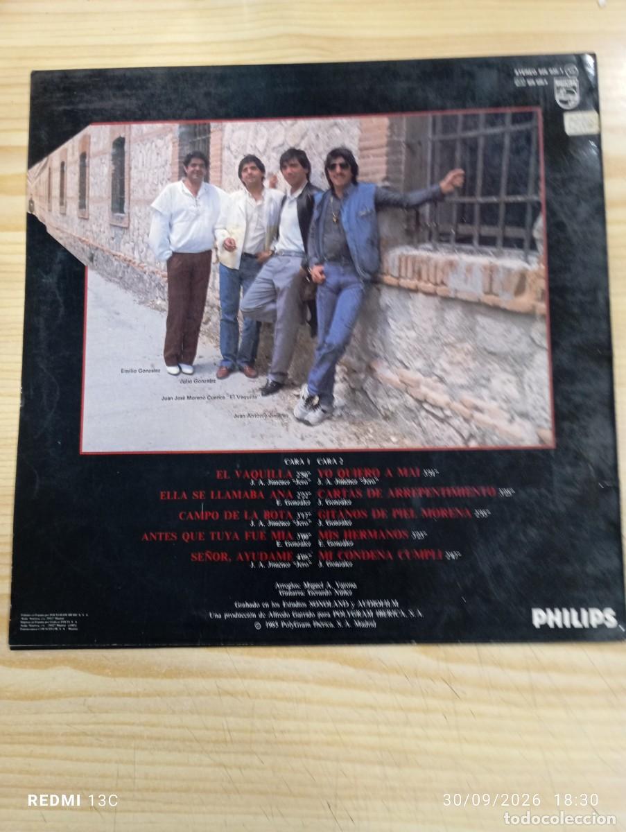Discos de vinilo: Lp - Los Chichos &lrm;&ndash; Yo, &rdquo;El Vaquilla&rdquo; - Con encarte - Foto 2