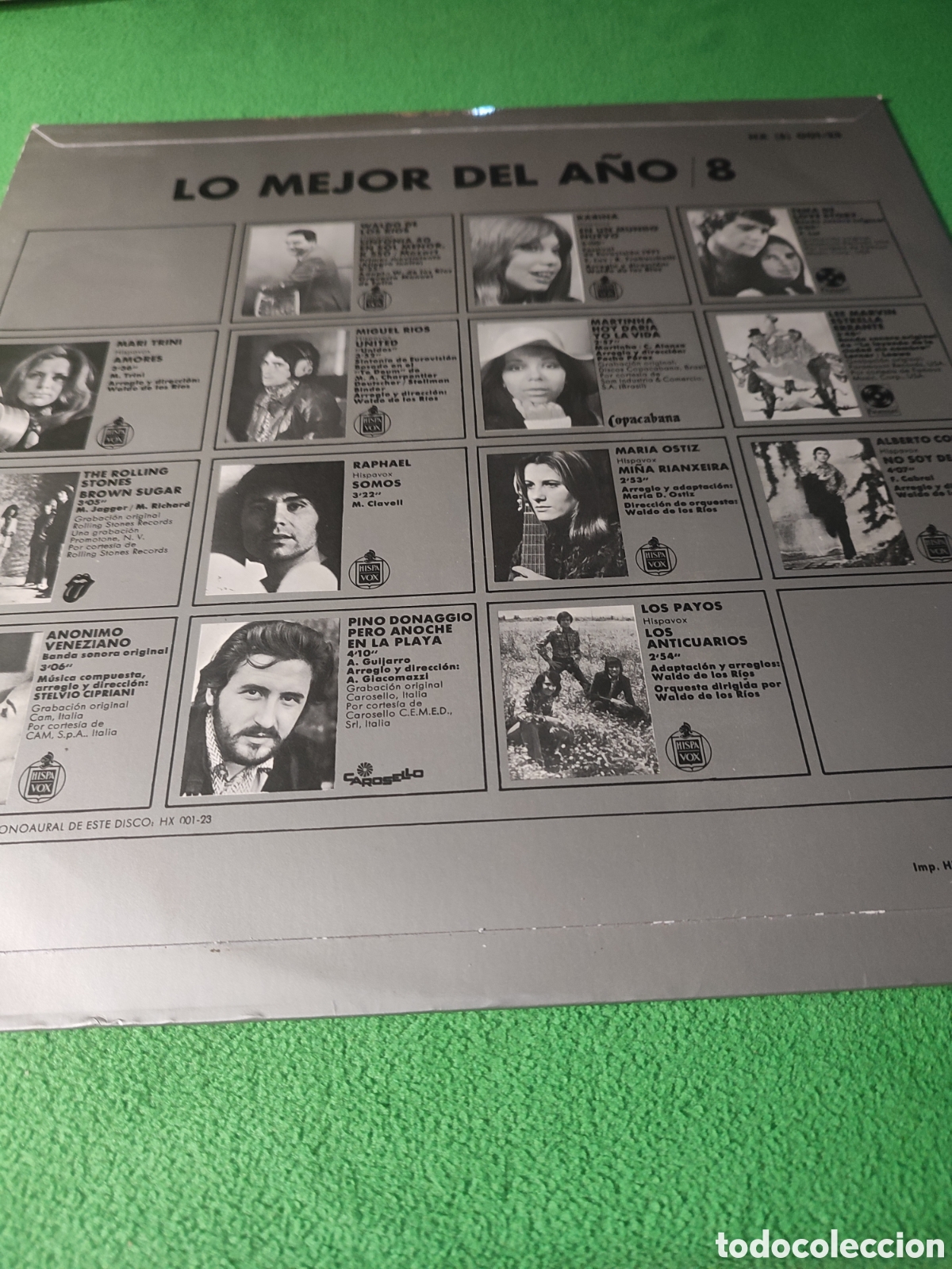 Discos de vinilo: Lo mejor del a&ntilde;o Vol 8 - Varios Hispavox - Foto 2