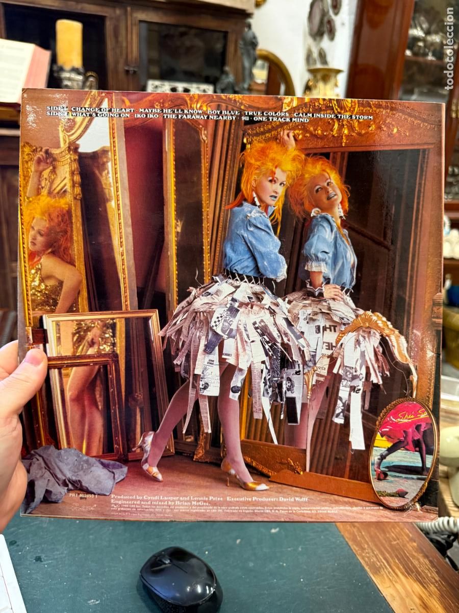 Discos de vinilo: LP CYNDI LAUPER - TRUE COLORS - Foto 2
