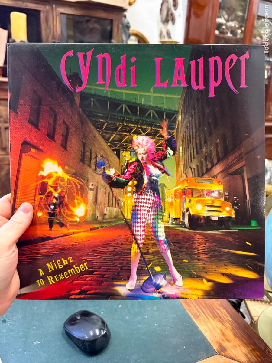 Discos de vinilo: LP CYNDI LAUPER - A NIGHT TO REMEMBER