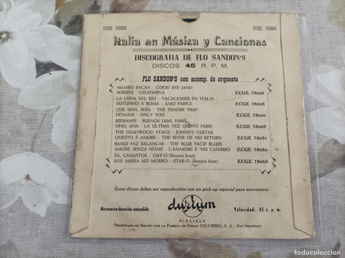 Discos de vinilo: Flo Sanders ep-muy dificil- - Foto 2