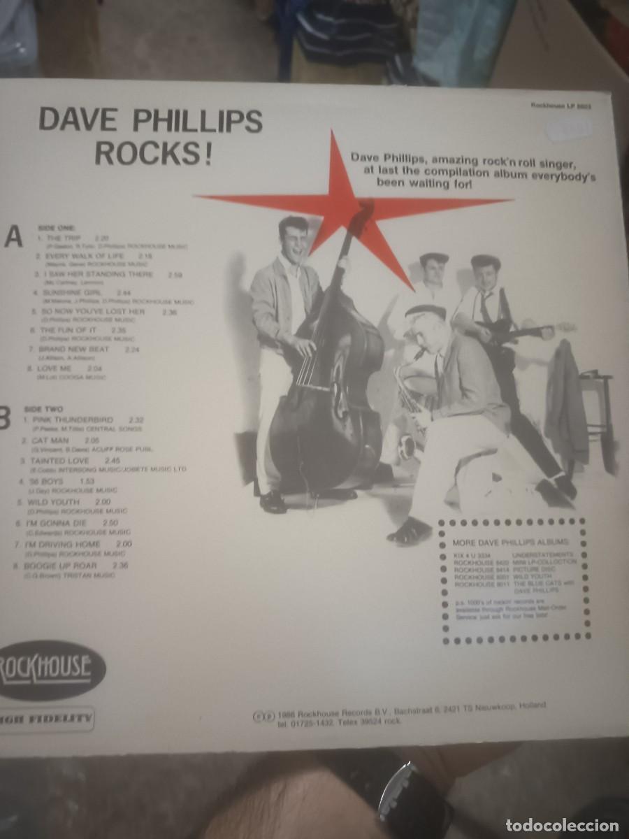 Discos de vinilo: DISCO LP DAVE PHILLIS,( ROCKS) - Foto 2