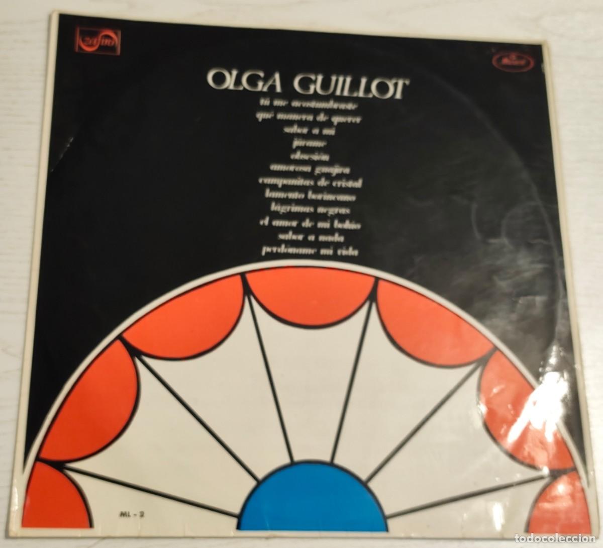 Discos de vinilo: L.P.: &Eacute;XITOS INOLVIDABLES DE OLGA GUILLOT - Obsesi&oacute;n / Sabor a mi / Amorosa guajira / Sabor a nada