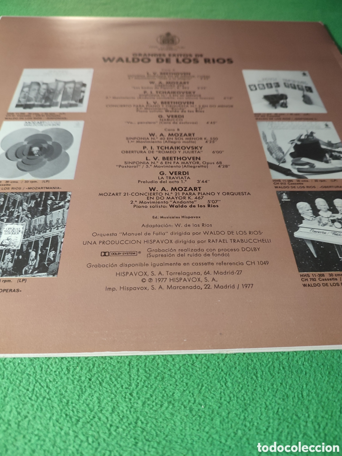 Discos de vinilo: Waldo de los R&iacute;os - Grandes &eacute;xitos - Foto 2