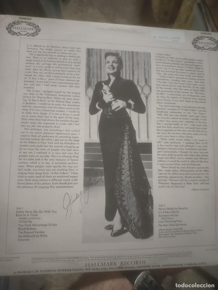 Discos de vinilo: DISCO LP JUDY GARLAND,( England) - Foto 2