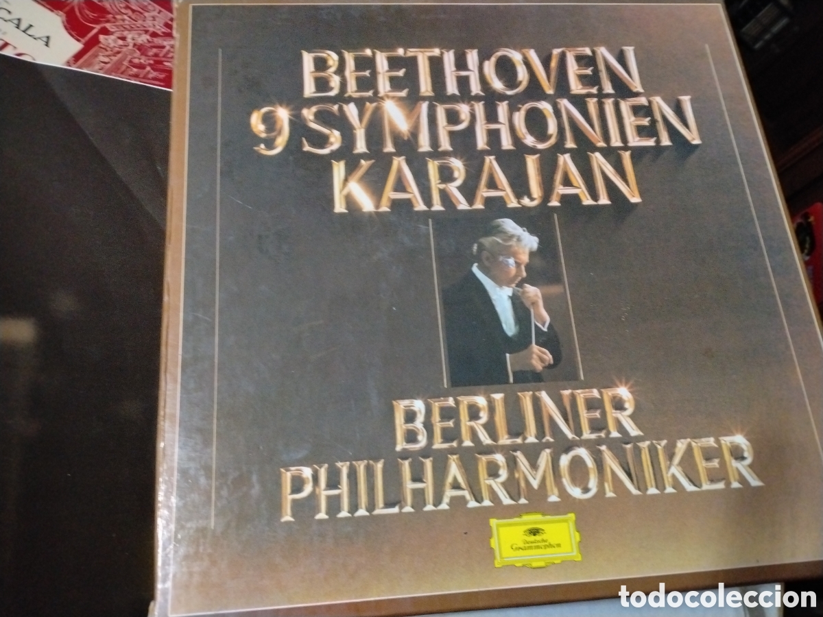 Discos de vinilo: BEETHOVEN-9 SYMPHONIEN-KARAJAN -BERLINER PHILHARMONIKER-DEUTSCHE GRAMMOPHON POLYDOR 1977.