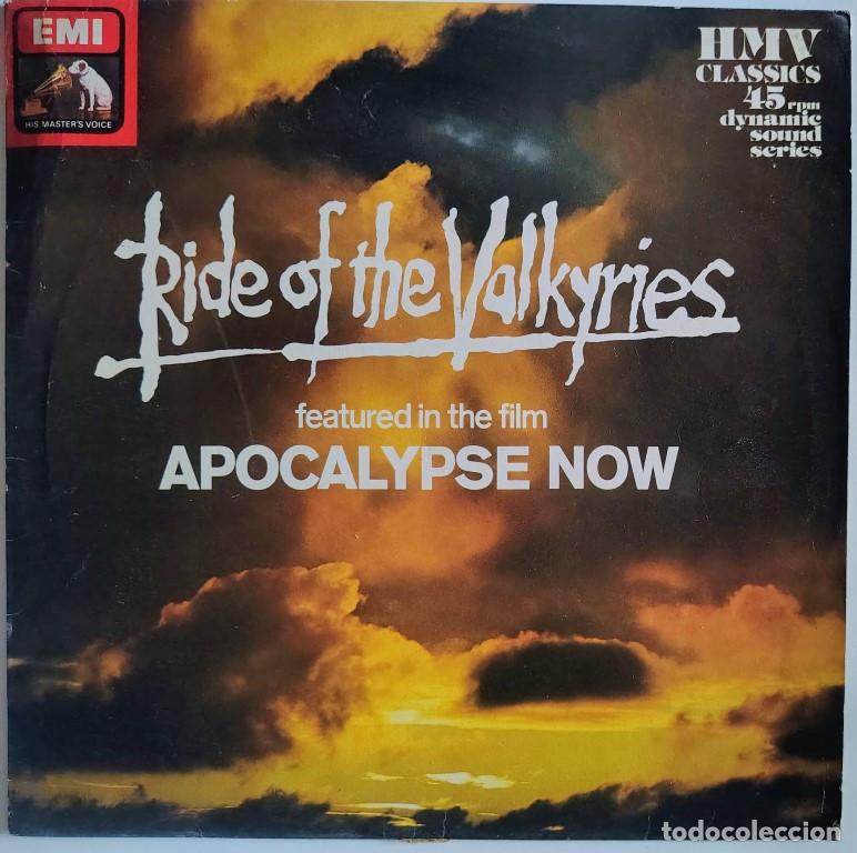 Discos de vinilo: Sir Adrian Boult. Ride of the Valkyries. The Apocalypse Now (BSO) EMI-HMV 10, UK 1980 Mini-LP 45 rpm
