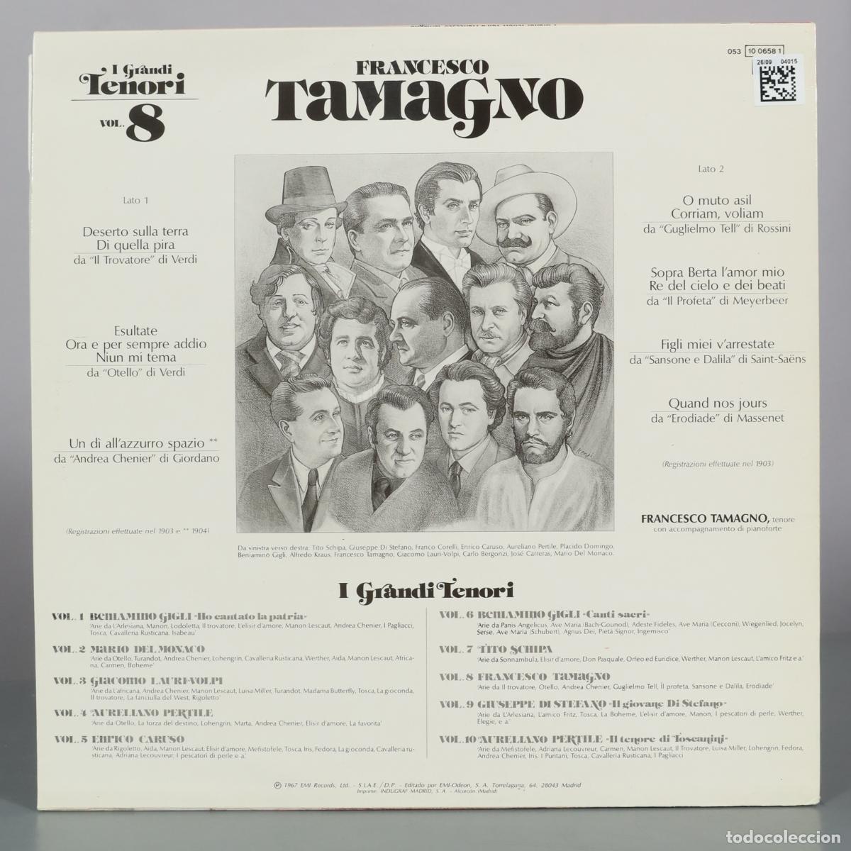 Discos de vinilo: LP. Francesco Tamagno - La Voce Del Padrone - EMI - Foto 2