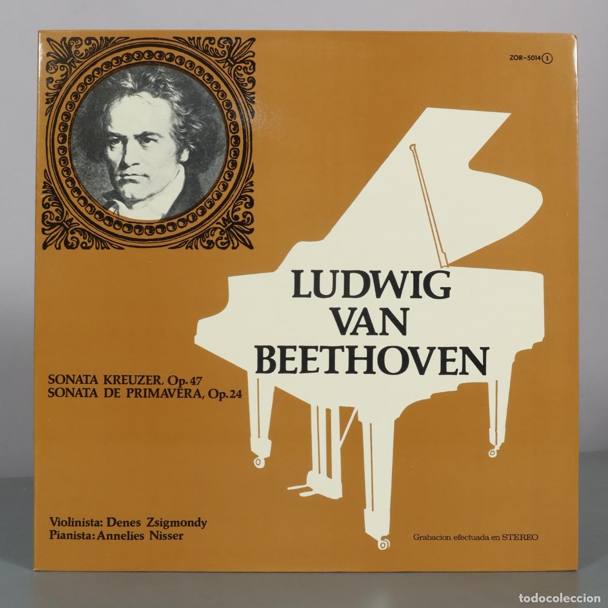 Vinyl records: LP. Sonata Kreutzer, Op. 47 - Sonata de Primavera, Op. 24 - Ludwig van Beethoven - Denes Zsigmondy,