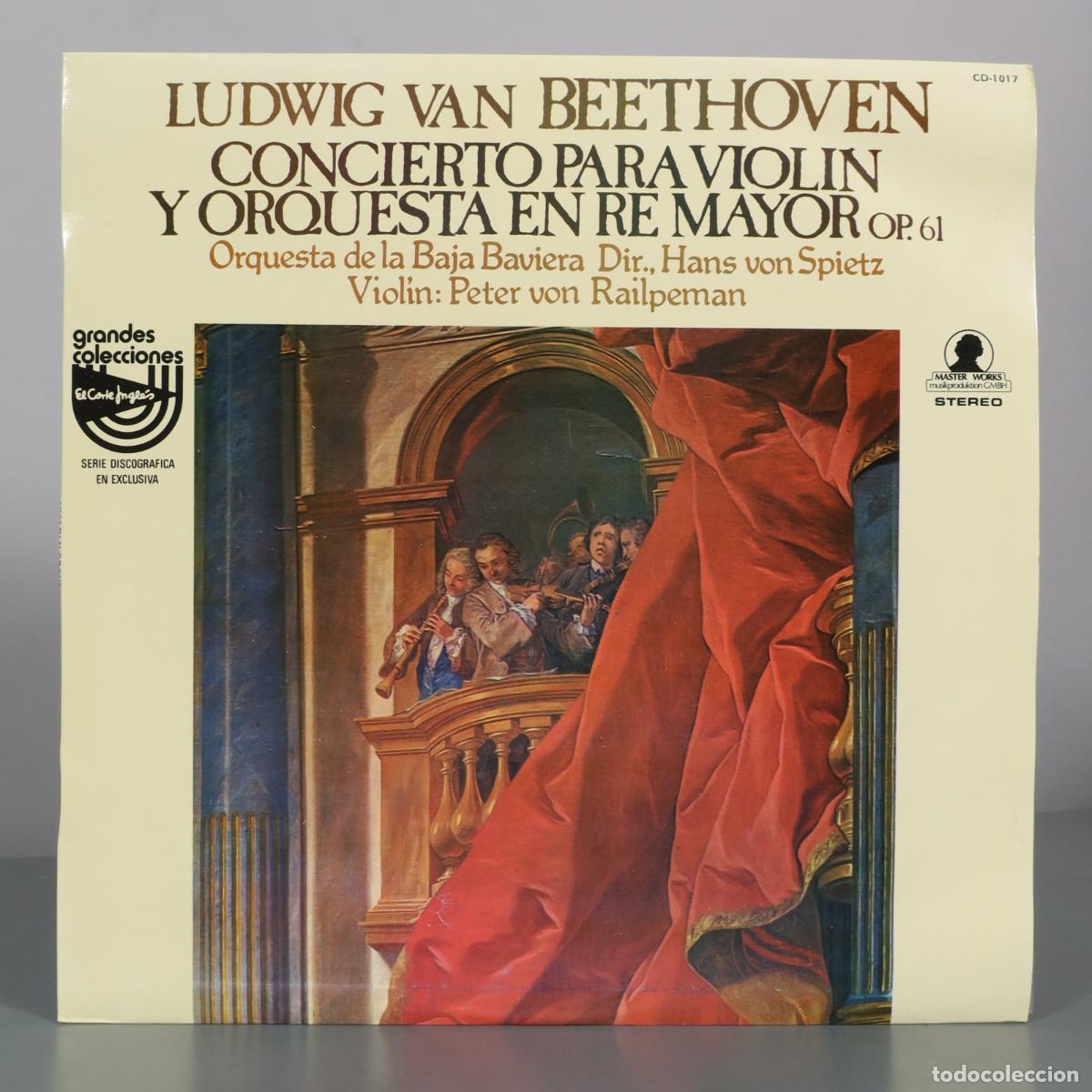 Vinyl records: LP. Ludwig Van Beethoven - Concierto para viol&iacute;n y orquesta en re mayor Op. 61 - Orquesta de la Baja