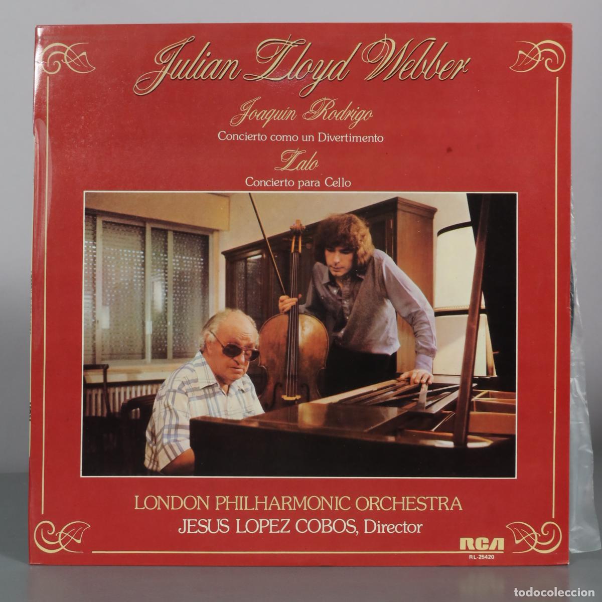 Vinyl records: LP. Julian Lloyd Webber - Joaquin Rodrigo - Concierto como un Divertimento - Lalo - Concierto para