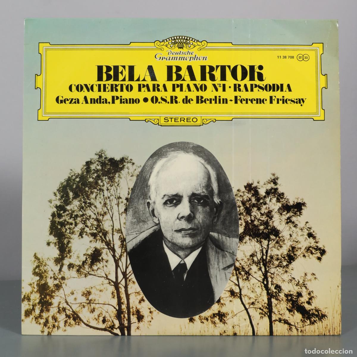 Vinyl records: LP. Concierto para piano no 1 - Rapsodia - Bela Bartok - Geza Anda - O.S.R. de Berlin - Ferenc
