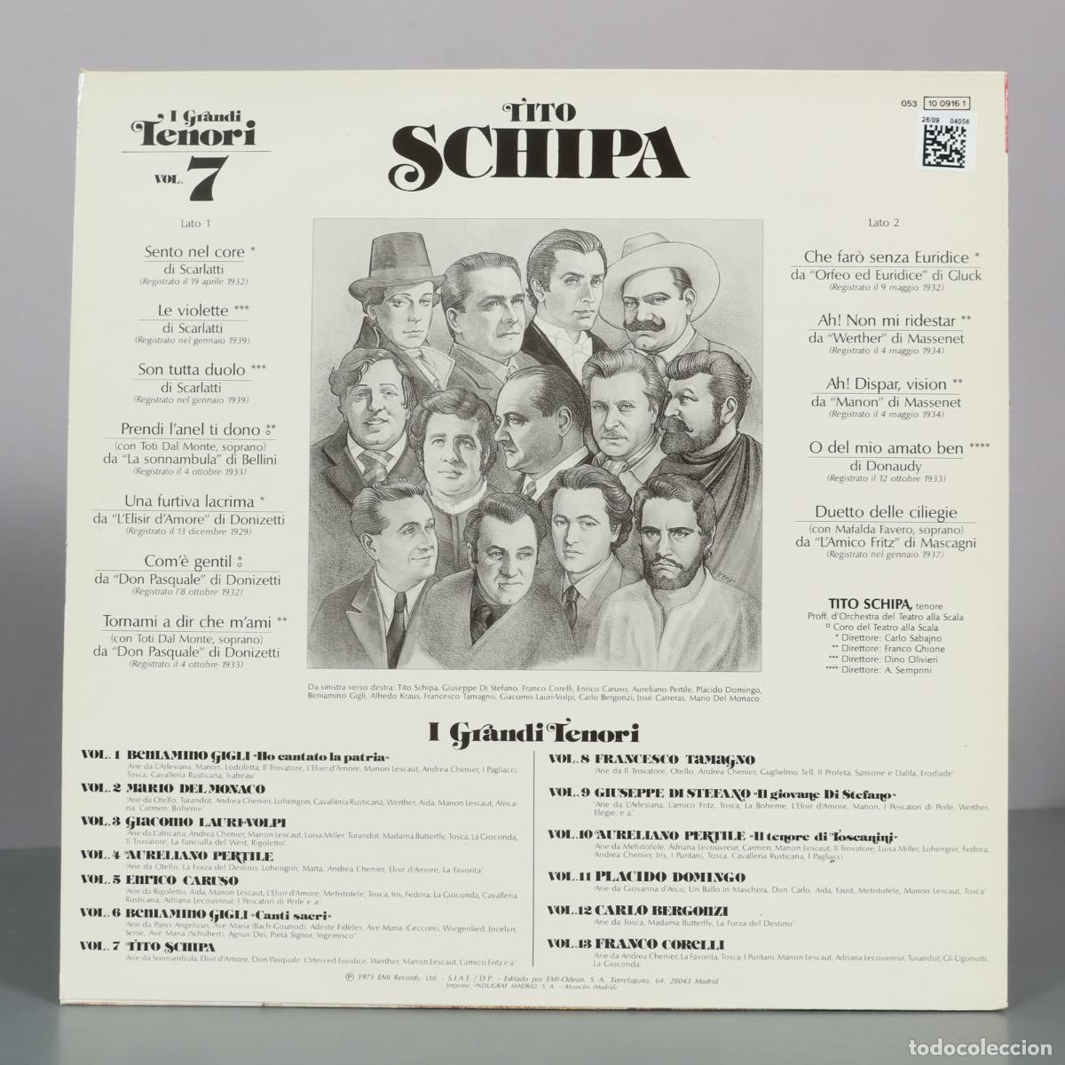 Discos de vinilo: LP. Tito Schipa - EMI - Foto 2