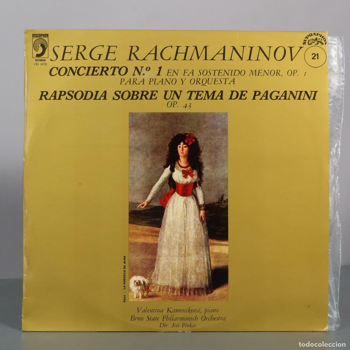Discos de vinilo: LP. Serge Rachmaninov - Concierto N. 1 en Fa Sostenido Menor Op. 1 - Rapsodia Sobre Un Tema de