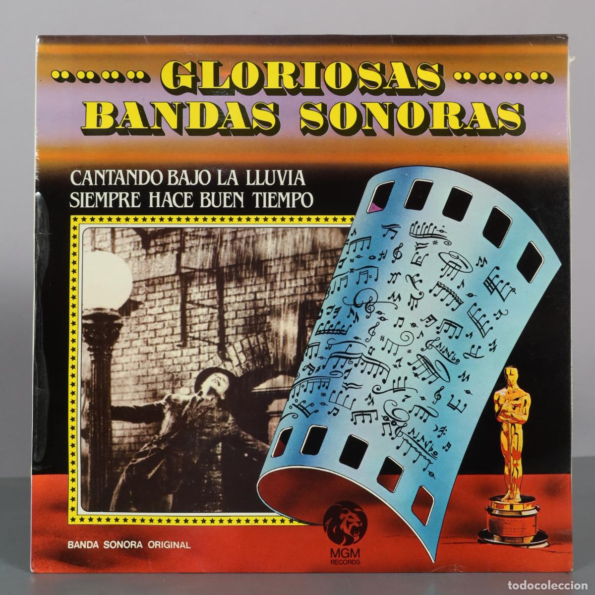 Discos de vinilo: LP. Gloriosas Bandas Sonoras - Cantando Bajo La Lluvia - Siempre Hace Buen Tiempo - MGM Records