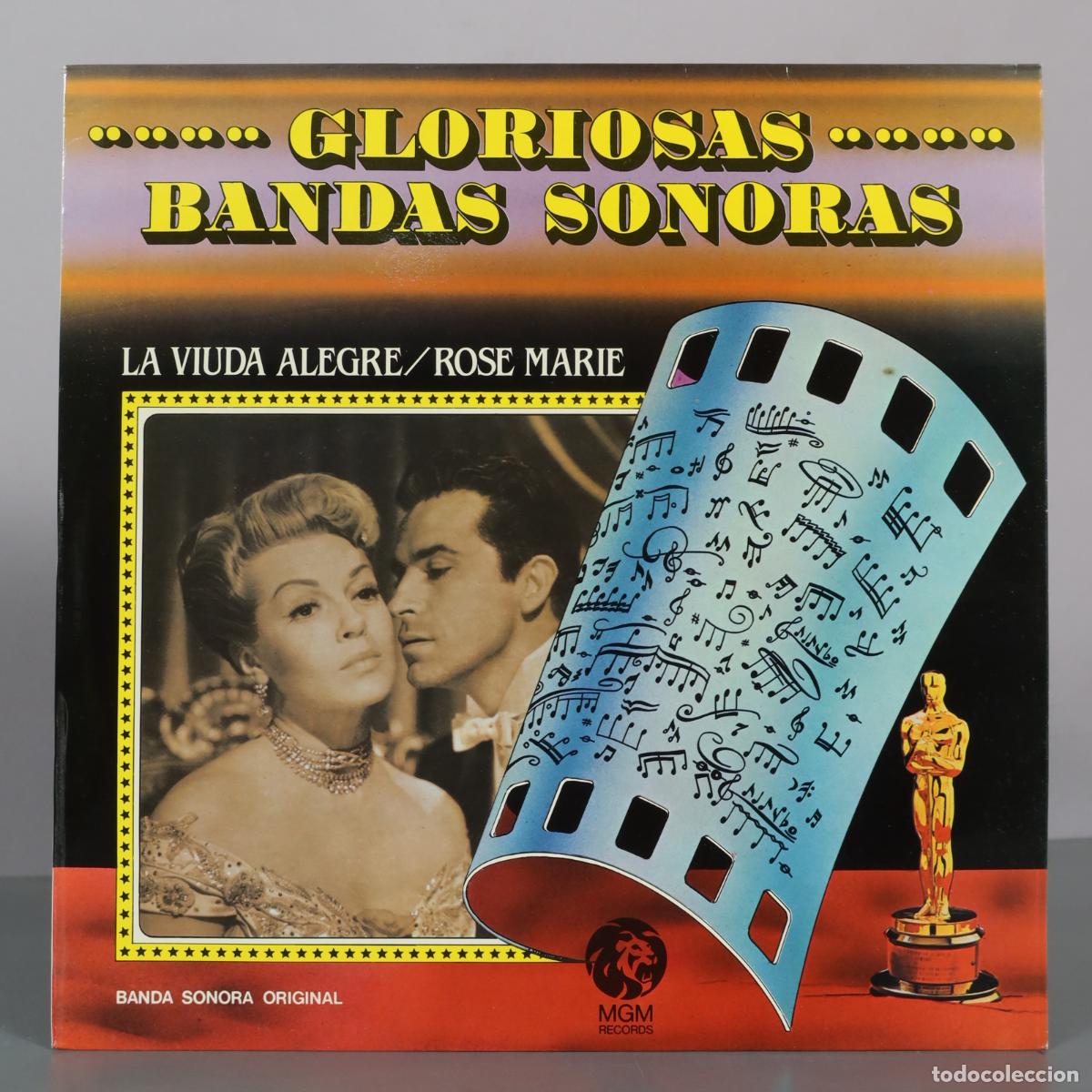 Discos de vinilo: LP. Gloriosas Bandas Sonoras: La Viuda Alegre / Rose Marie - MGM Records