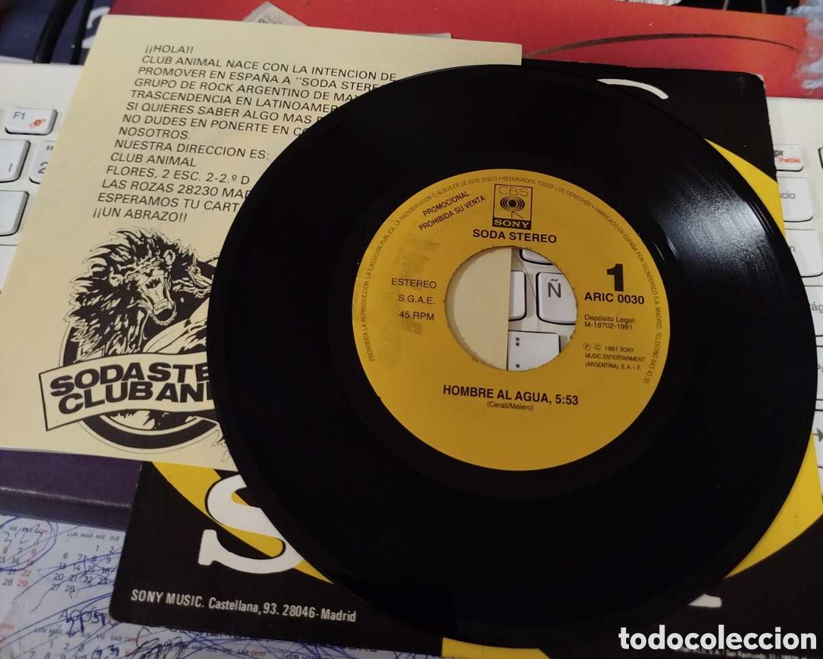 Discos de vinilo: SODA STEREO - HOMBRE AL AGUA