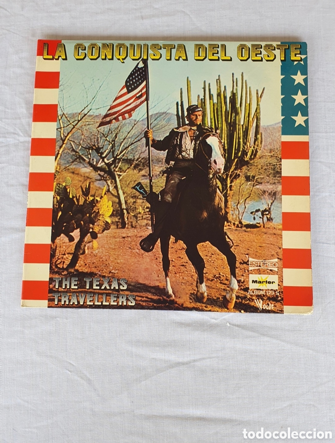 Discos de vinilo: Vinilo 2 LP The Texas Travellers &ndash; La Conquista del Oeste (1976) &bull; &iexcl;Buen Estado