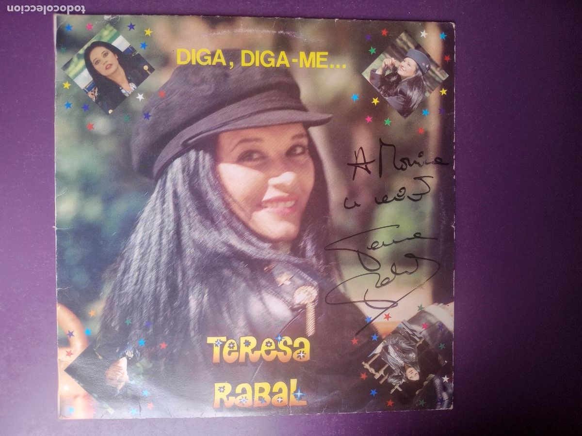 Discos de vinilo: TERESA RABAL &ndash; DIGA, DIGA-ME... - LP HISPAMUSIC 1989 - INFANTIL TV 70'S 80'S - FIRMADO POR ELLA