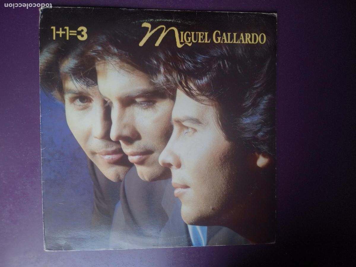 Discos de vinilo: Miguel Gallardo &ndash; 1+1=3 - LP PHILIPS 1990 - MELODICA POP - POCO USO