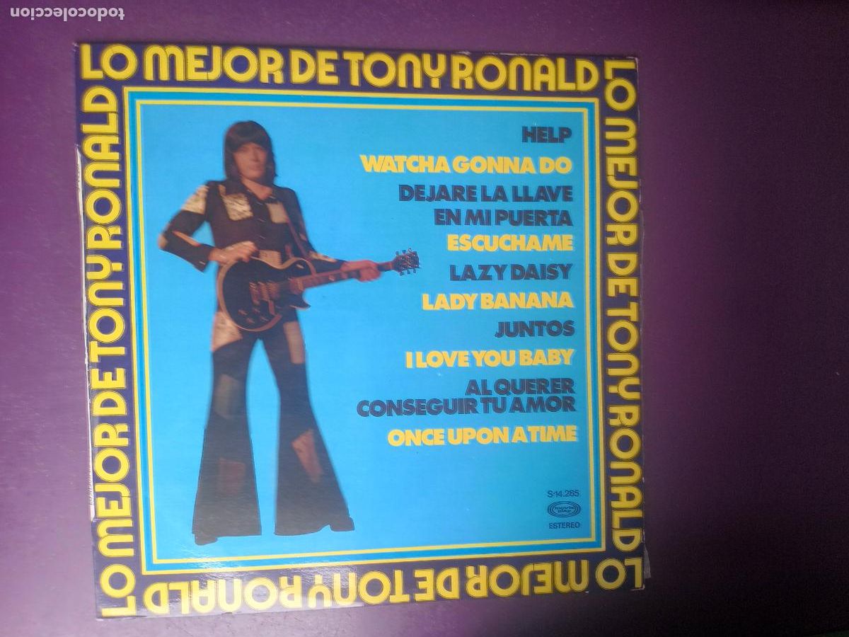 Discos de vinilo: Lo Mejor De Tony Ronald - LP MOVIEPLAY 1976 - POP 70'S - SIN USO