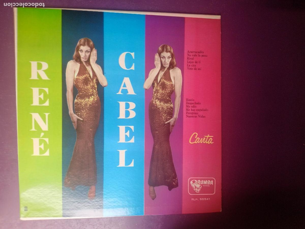 Discos de vinilo: Ren&eacute; Cabel Canta &lrm;&ndash; Acurrucadita - LP RUMBA EDICION USA SIN USO - BOLERO, CUBA - RENE CABELL