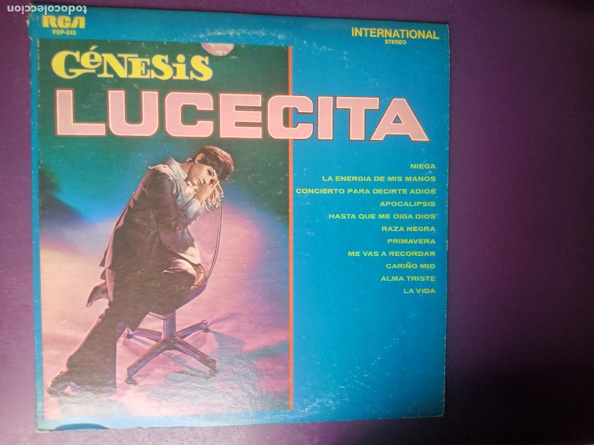 Discos de vinilo: Lucecita Benitez &ndash; Genesis - LP RCA 1969 EDICION USA SIN USO - MELODICA PUERTO RICO 60'S 70'S