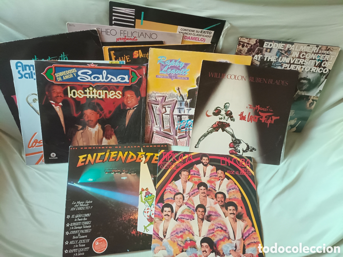 Discos de vinilo: LOTE 15 LP VINILO SALSA LATIN BUEN ESTADO