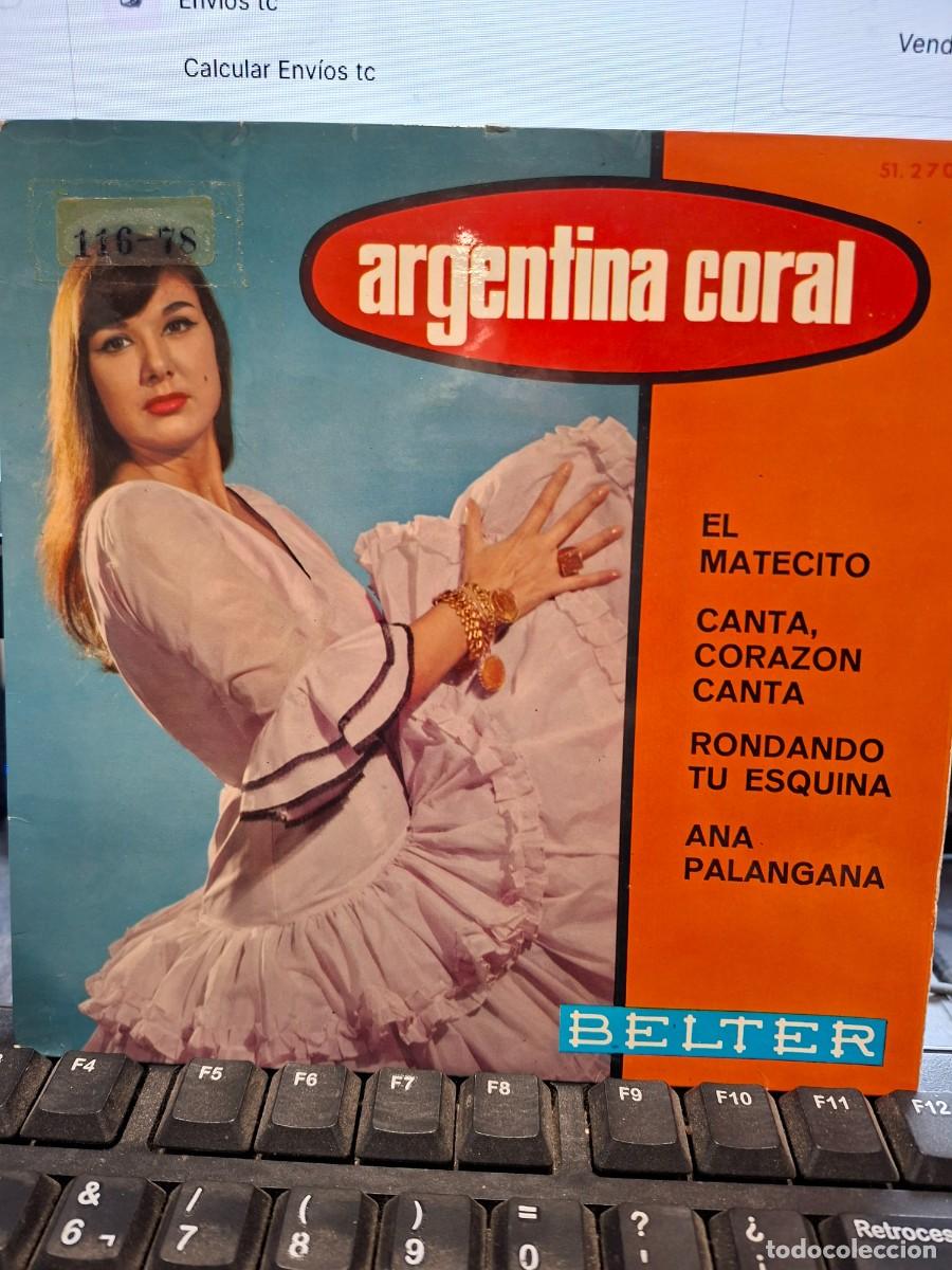 Discos de vinilo: ARGENTINA CORAL - EL MATECITO - EP DE VINILO
