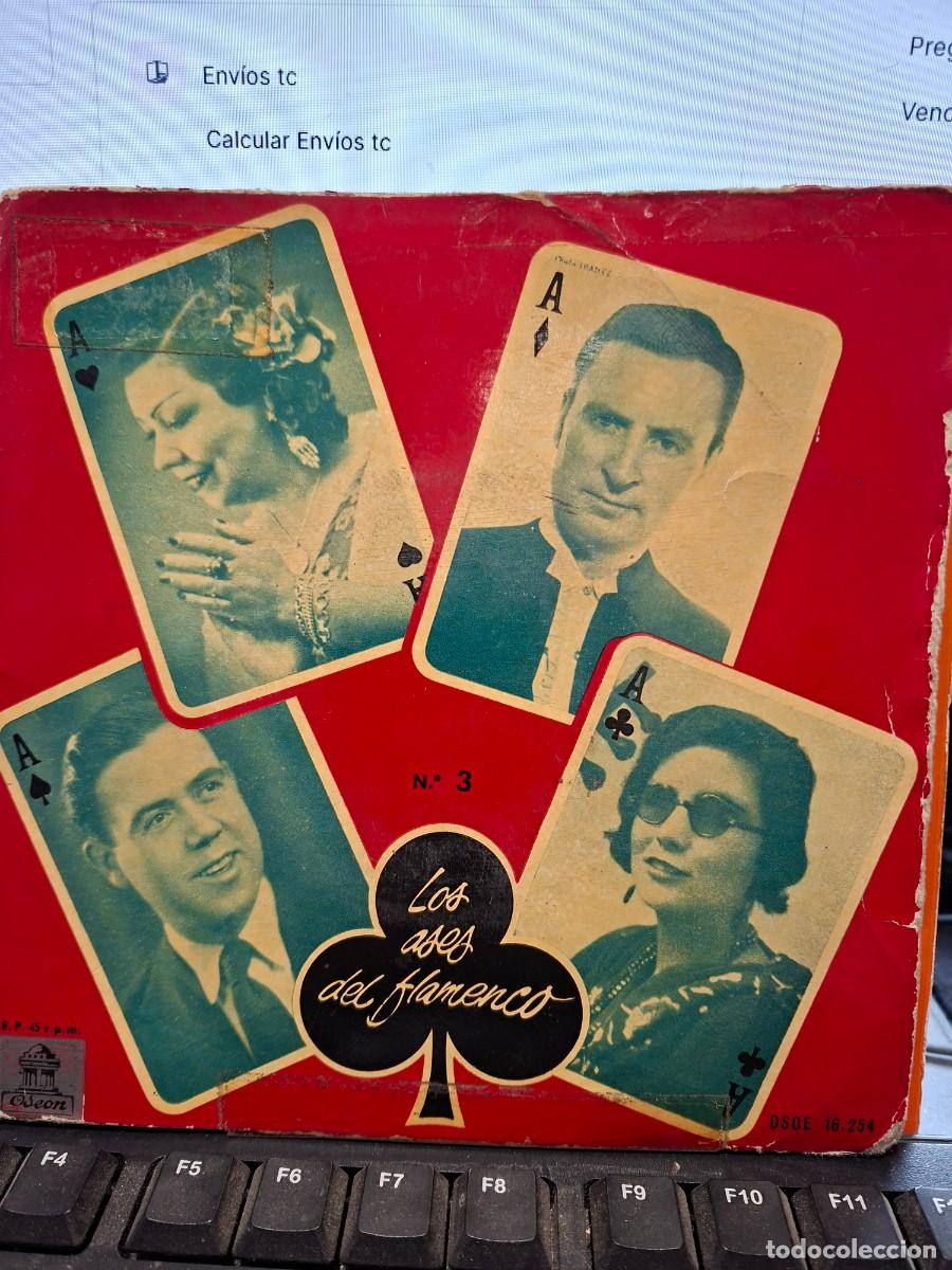 Discos de vinilo: NI&Ntilde;A DE LA PUEBLA / ANGELILLO / NI&Ntilde;A DE LOS PEINES / CANALEJAS - ASES DEL FLAMENCO 3 - EP DE VINILO