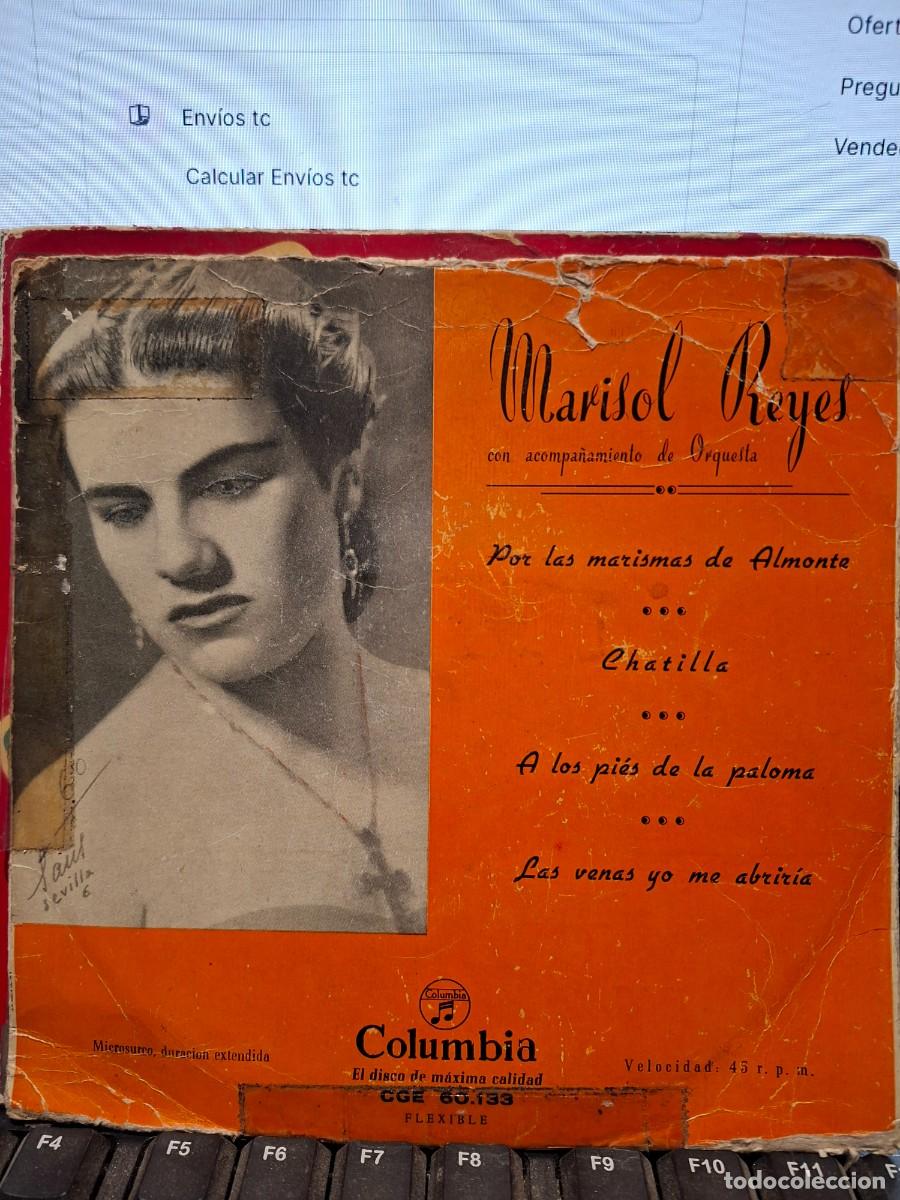 Discos de vinilo: MARISOL REYES - POR LAS MARISMAS DE ALMONTE - EP DE VINILO
