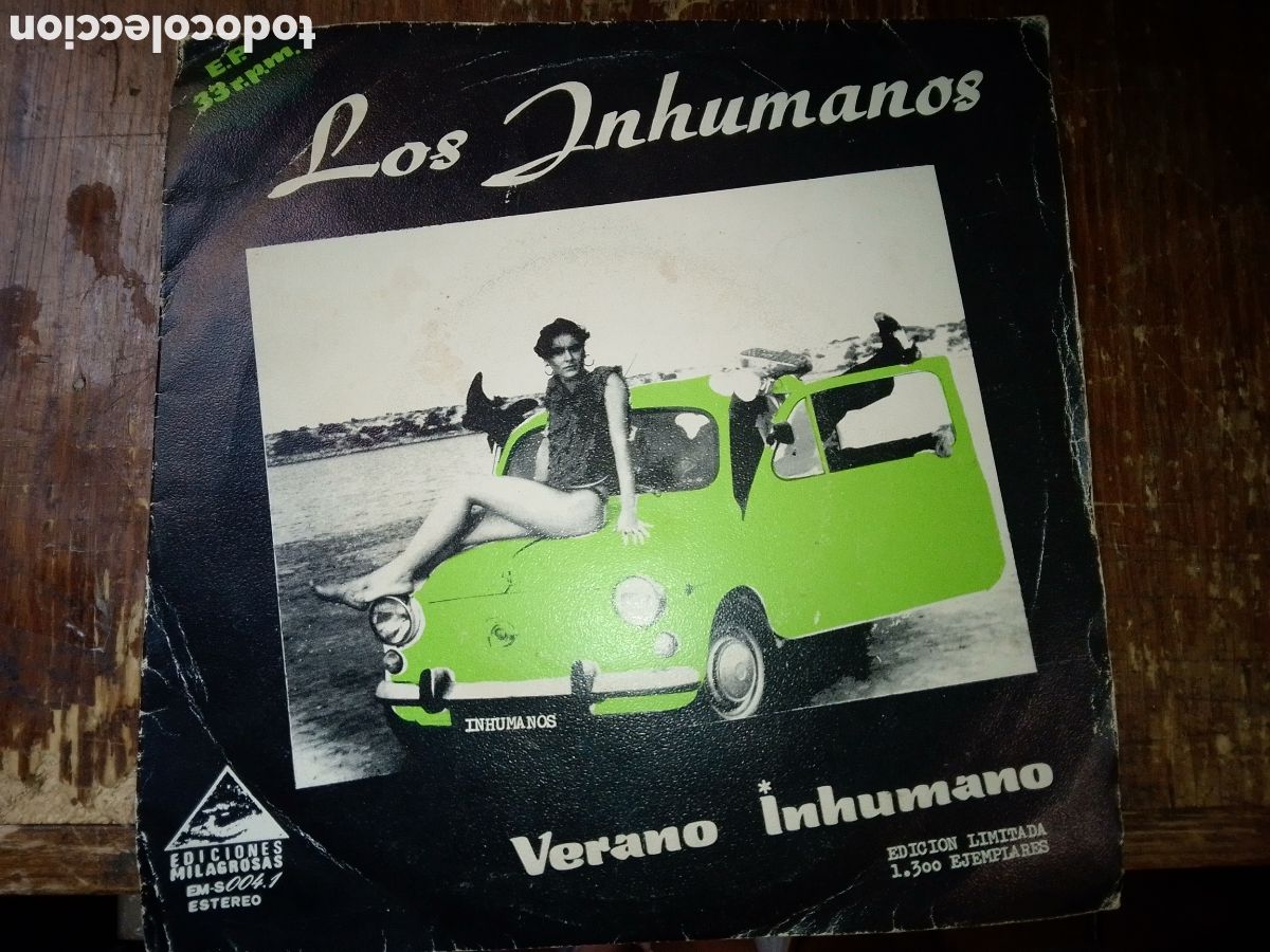 Discos de vinilo: LOS INHUMANOS. VERANO INHUMANO. ED. LIMITADA. EDICIONES MILAGROSAS. 1983.