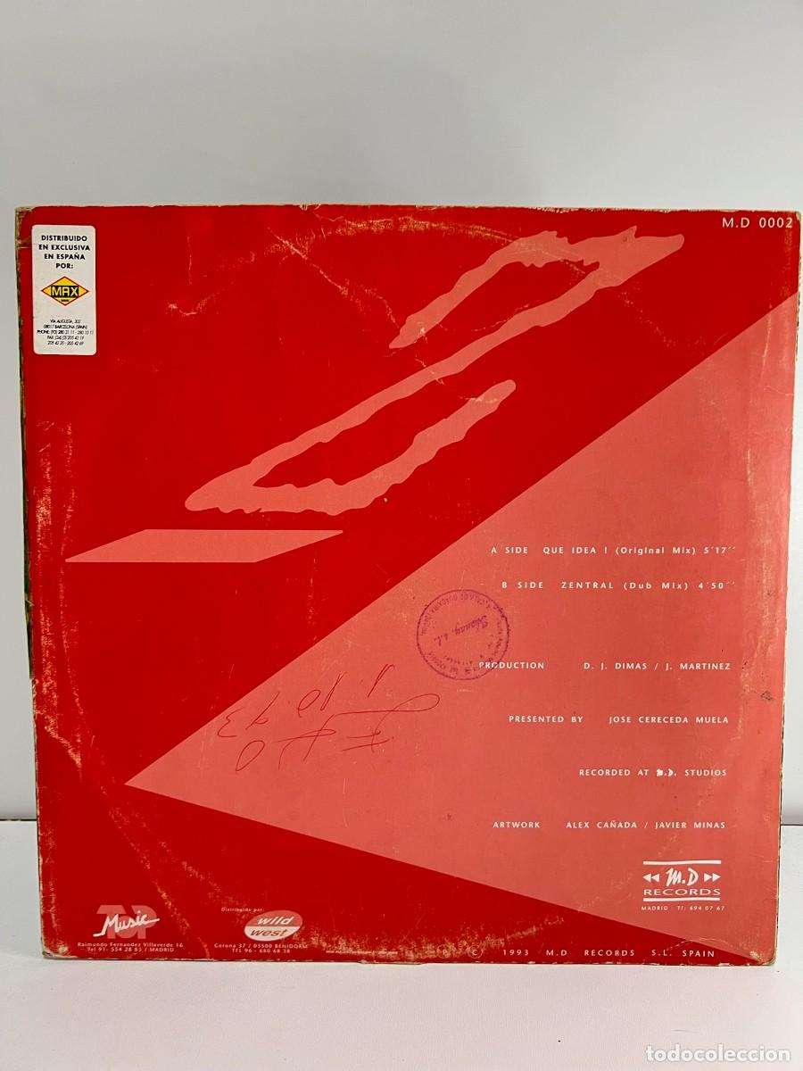 Discos de vinilo: ZENTRAL (MAXI) QUE IDEA! (2 TRACKS) - A&Ntilde;O 1993 - Foto 2