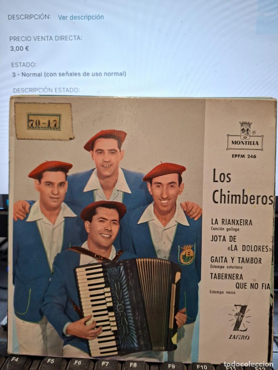 Discos de vinilo: LOS CHIMBEROS - LA RIANXEIRA - EP DE VINILO