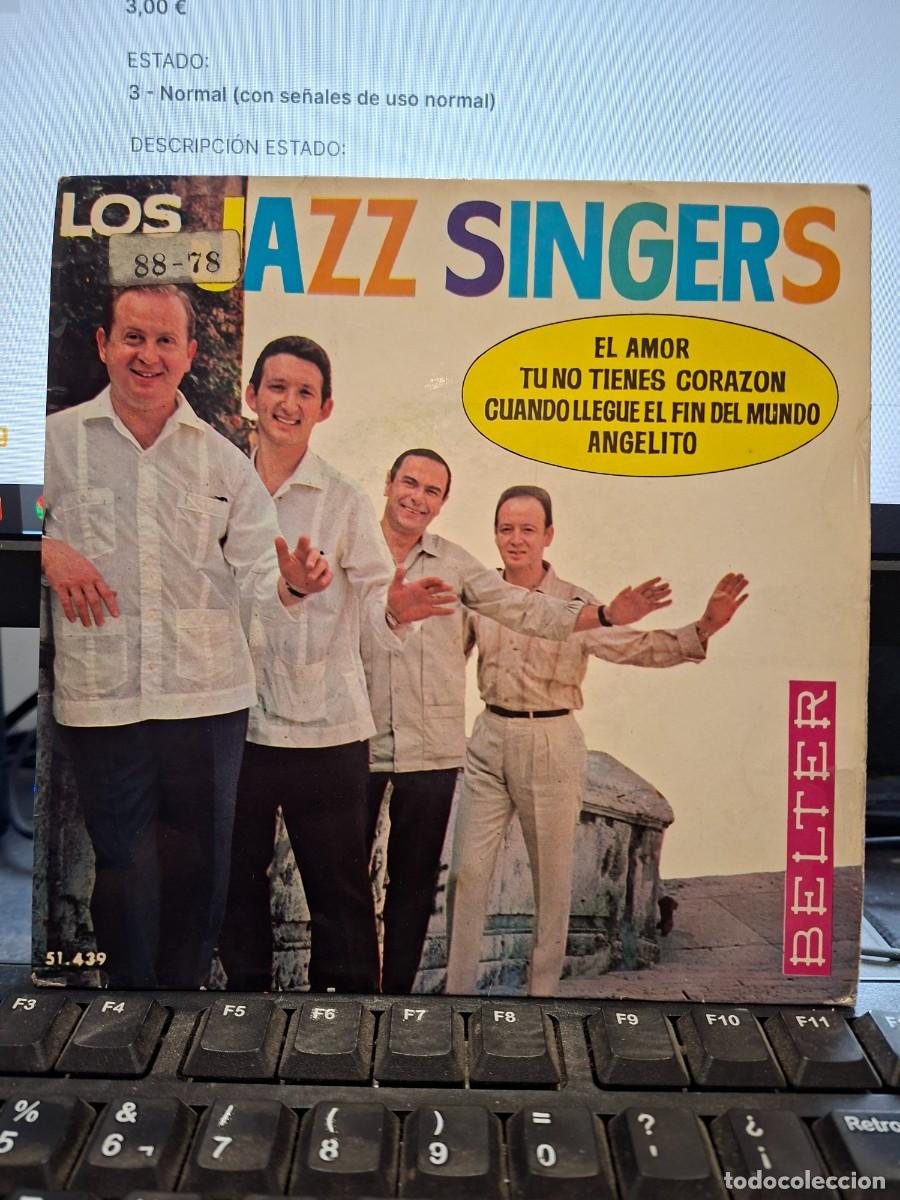 Discos de vinilo: LOS JAZZ SINGERS - TU NO TIENES CORAZON - EP DE VINILO