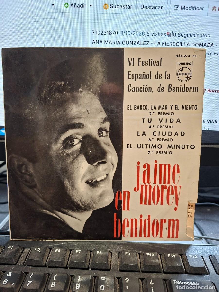 Discos de vinilo: JAIME MOREY - EL BARCO LA MAR EL VIENTO - EP DE VINILO