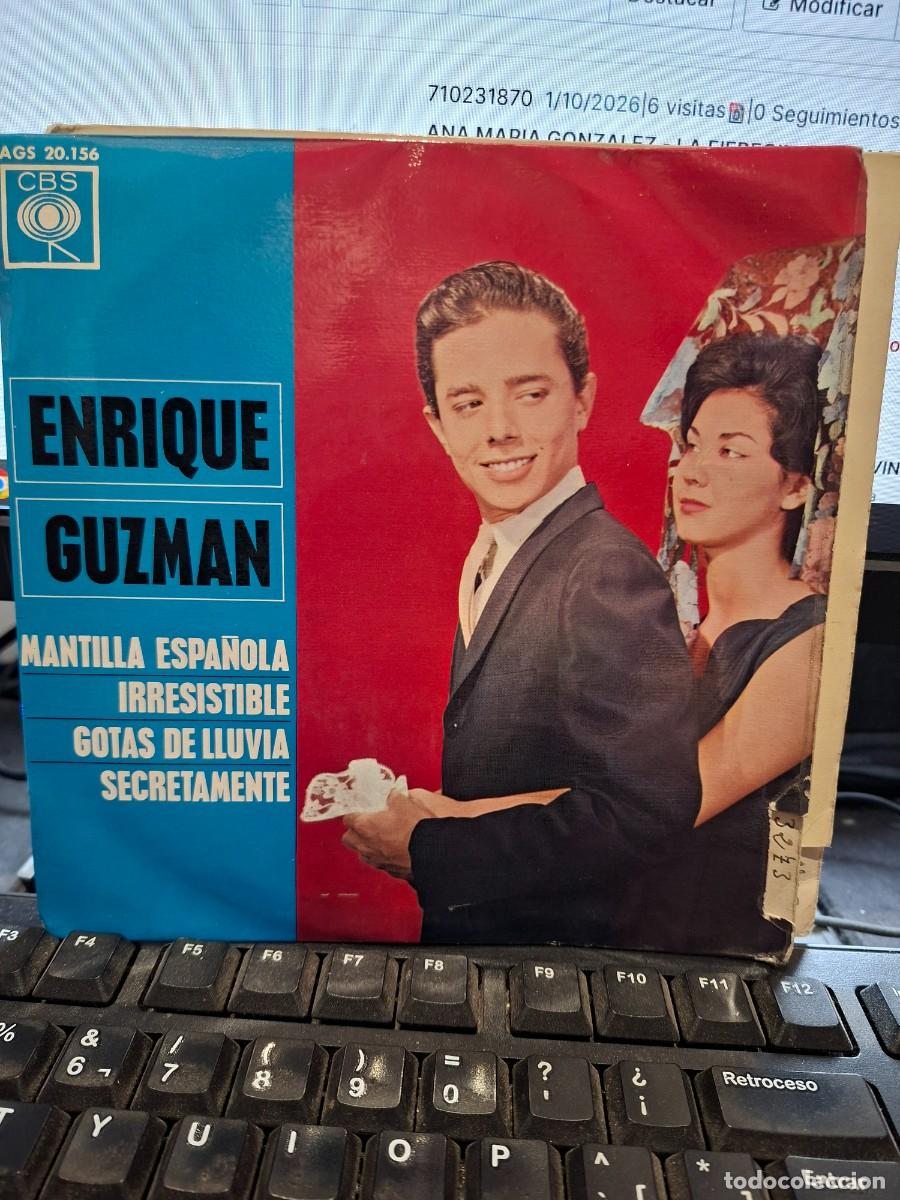 Discos de vinilo: ENRIQUE GUZMAN - MANTILLA ESPA&Ntilde;OLA - EP DE VINILO