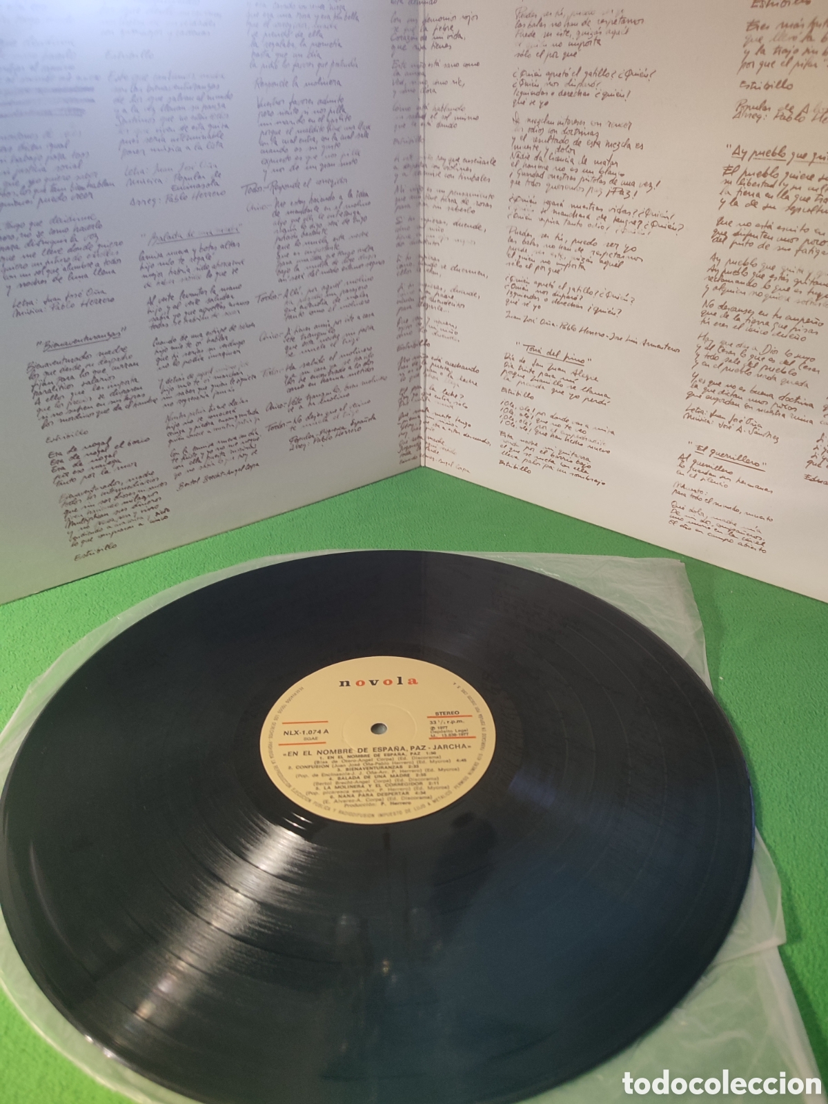 Discos de vinilo: Jarcha - En el nombre de Espa&ntilde;a paz - Foto 3