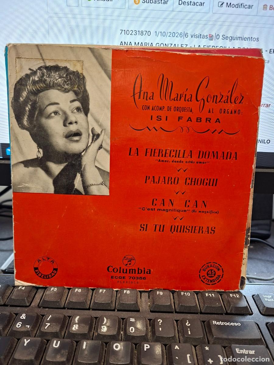 Discos de vinilo: ANA MARIA GONZALEZ - LA FIERECILLA DOMADA - EP DE VINILO
