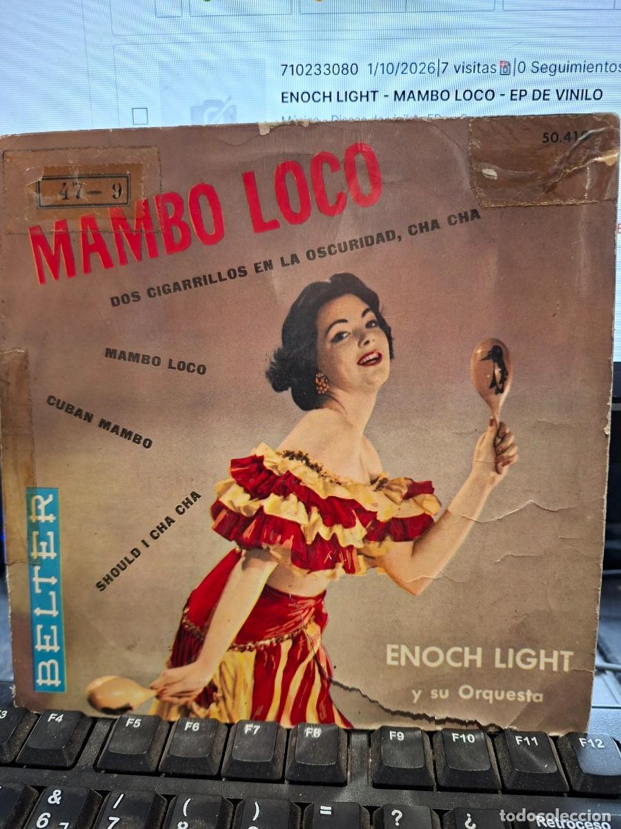 Discos de vinilo: ENOCH LIGHT - MAMBO LOCO - EP DE VINILO - Foto 1