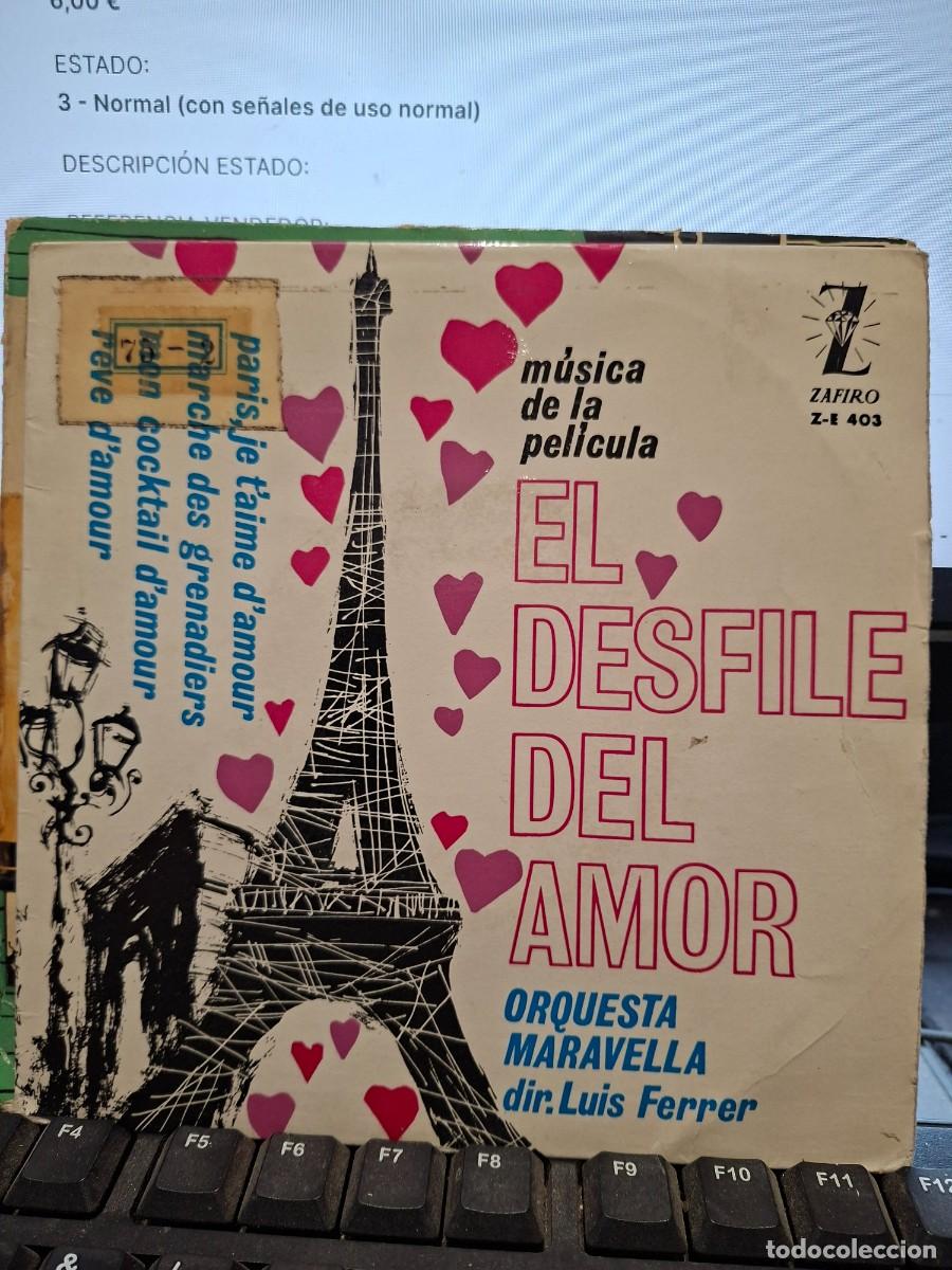 Discos de vinilo: ORQUESTA MARAVELLA - EL DESFILE DEL AMOR - EP DE VINILO