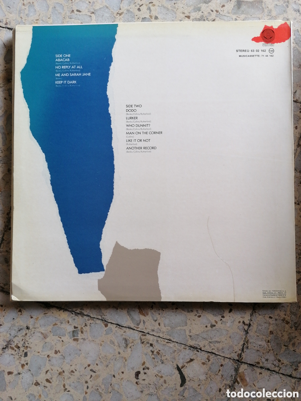 Discos de vinilo: LP GENESIS ABACAB 1981 ESPA&Ntilde;A INSERT EX - Foto 2